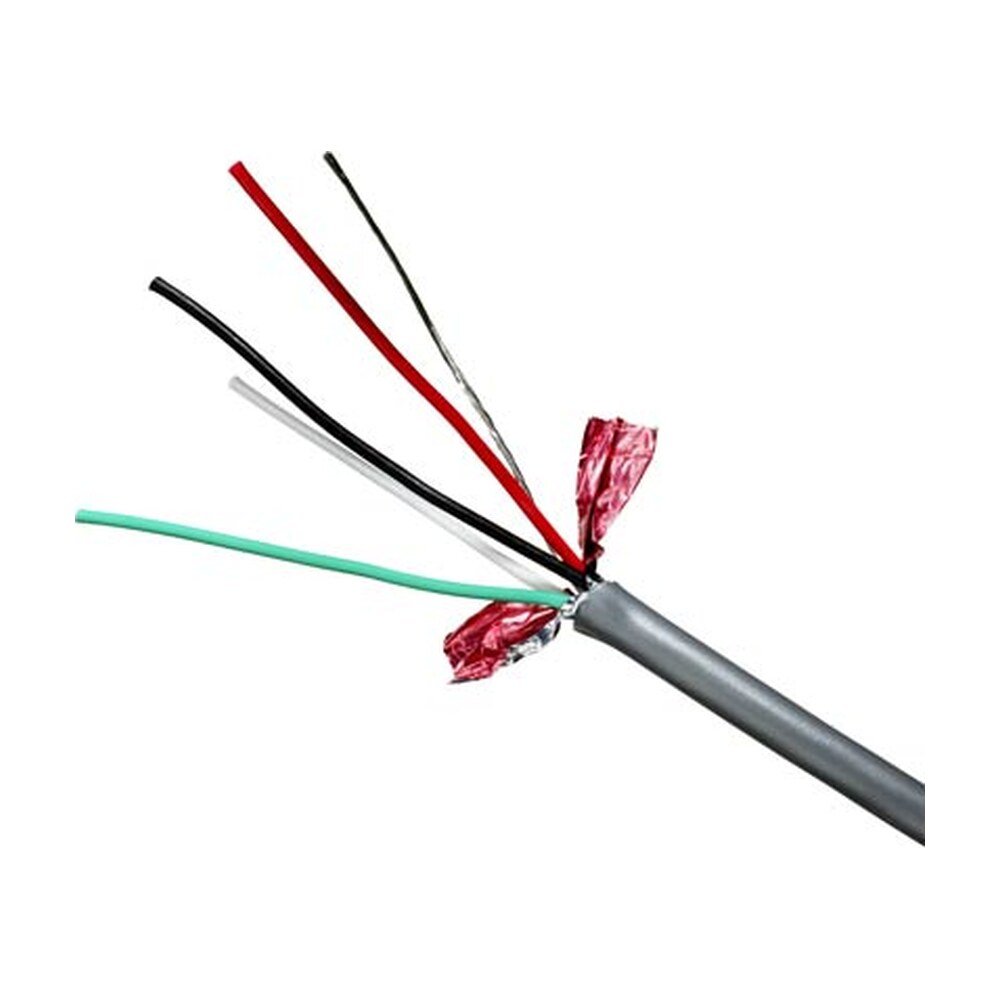 Quabbin 7395 - SignalGuard® Multipair Data & Computer Interconnect – 22 AWG, 2 pair, unshielded with shielded pairs, PVC, Chrome Gray