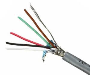 Quabbin 8670 - Quabbin Multiconductor RS-232, AWM 2919 – 24 AWG, 10 conductor, shielded, PVC, Chrome Gray