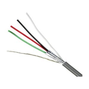 Quabbin 7460 - Quabbin Multipair Audio, Control & Computer Interconnect – 22 AWG, 2 pair, unshielded with shielded pairs, PVC, Chrome Gray