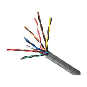 Quabbin 7372 - Quabbin Multipair Instrumentation, Audio, Control, Broadcast, AWM 2464 – 22 AWG, 19 pair, shielded, PVC, Chrome Gray