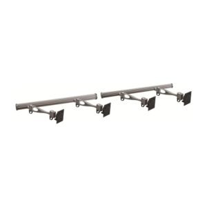 VESA Wall Mount for 4 Monitors w/ Full Swing Single Arms