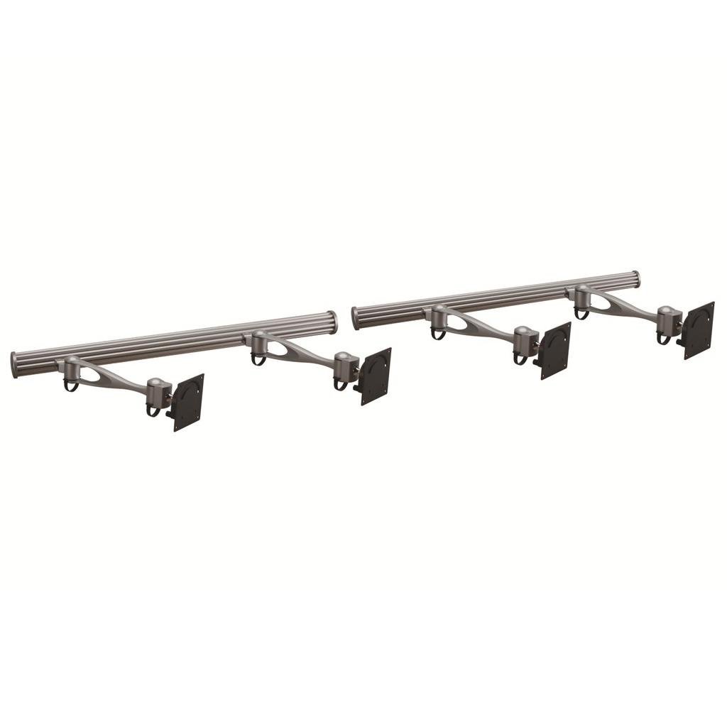 VESA Wall Mount for 4 Monitors w/ Full Swing Single Arms - HMW-41A1