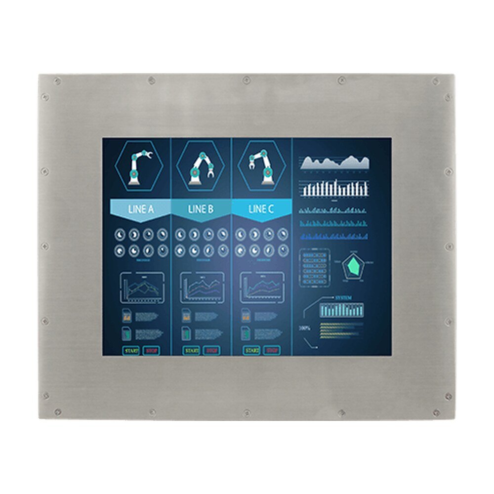 Winmate R10L100-67T2ST 10.4" IP67 Stainless Resistive Chassis Display