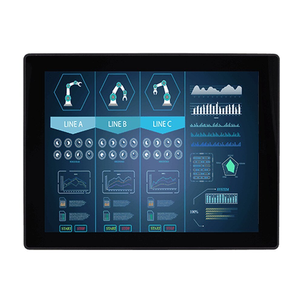 Winmate R12L100-PCM2-POE 12.1" PoE Chassis Display