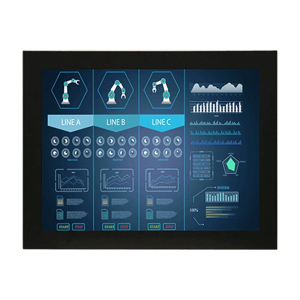 Winmate R12L600-CHM2OD 12.1" Resistive Touch Chassis Display