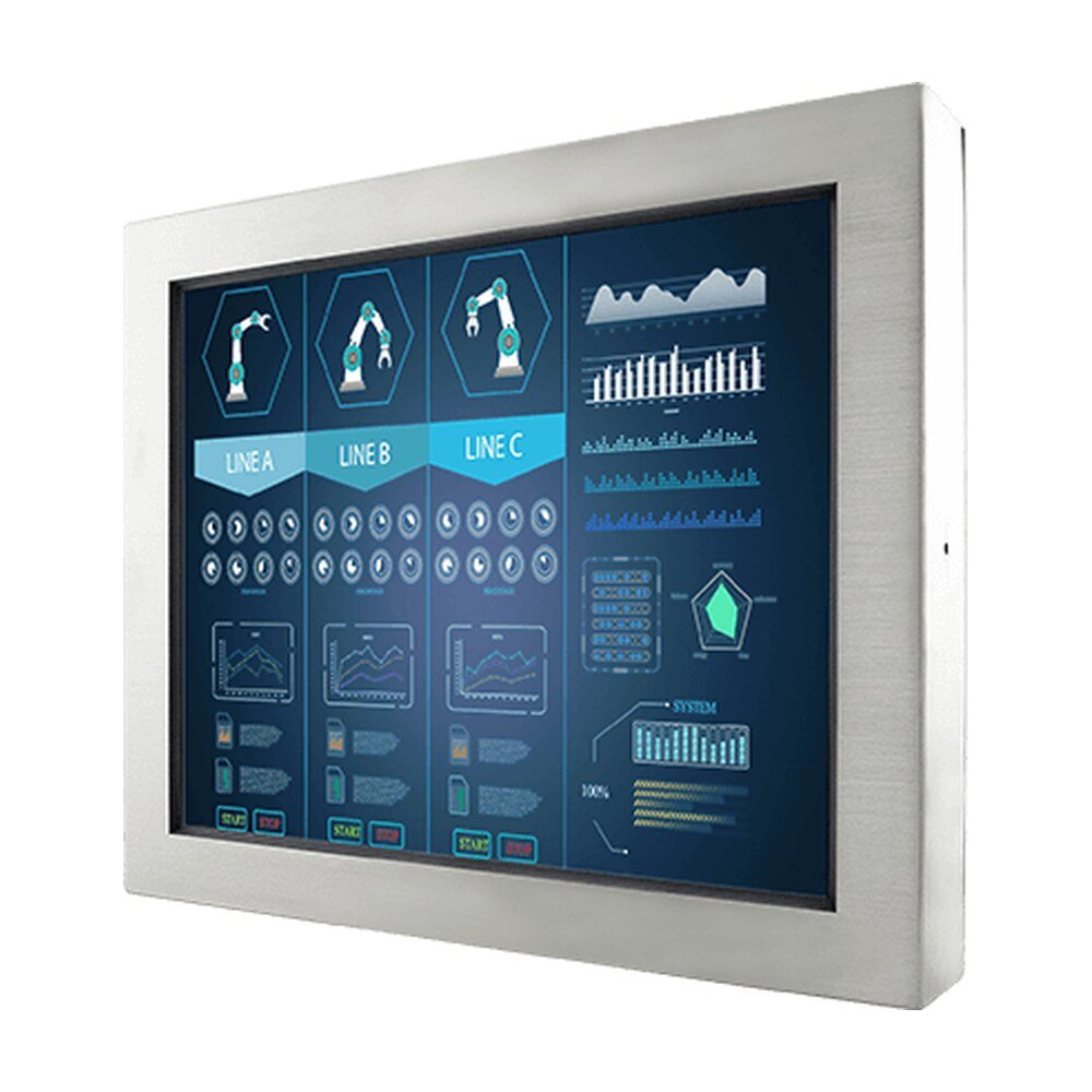 Winmate R15L600-65C3 15" IP65 Stainless Resistive Chassis Display