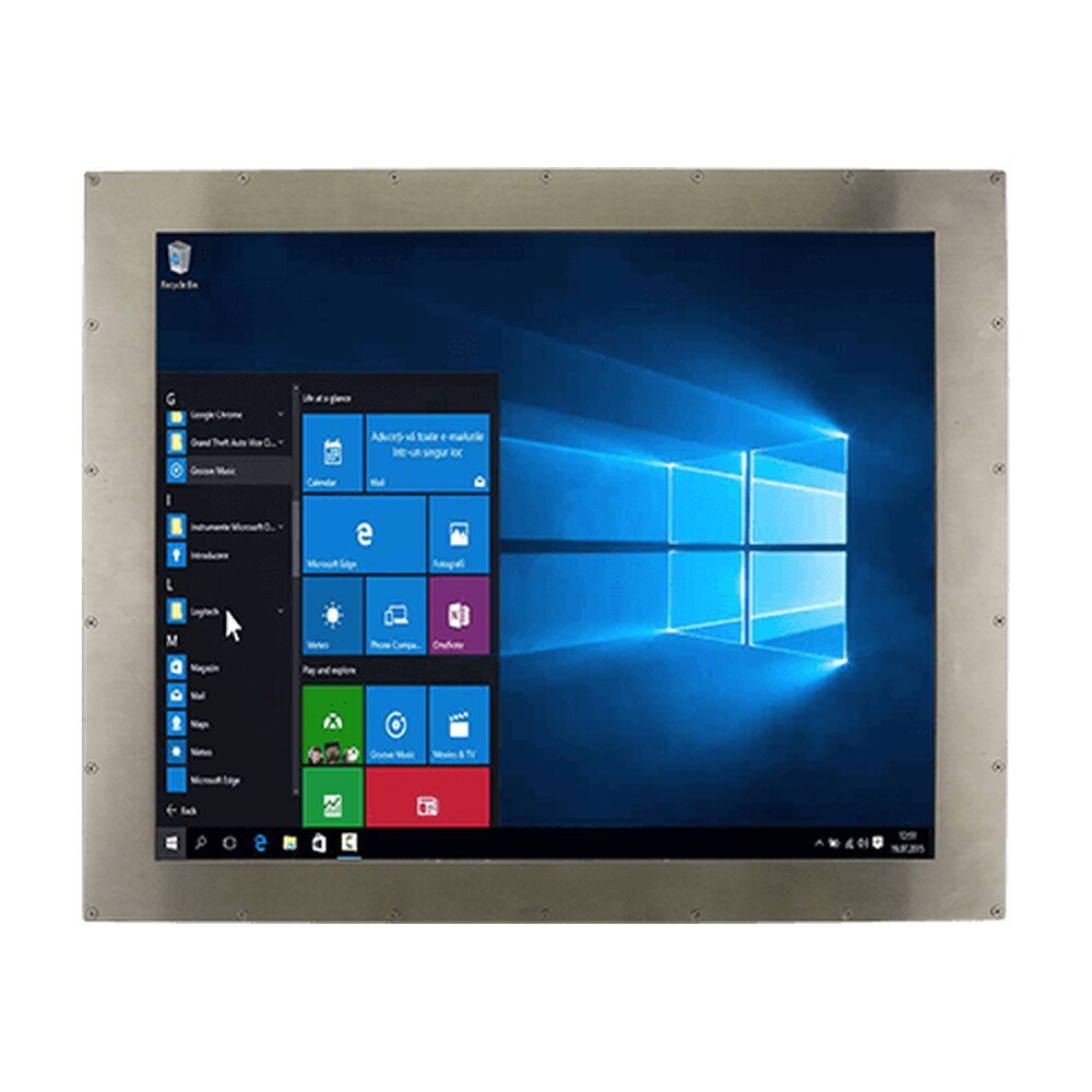 Winmate R17IE3S-67M1ST 17" IP67 Stainless Resistive Chassis Panel PC with Intel Atom® x6413E