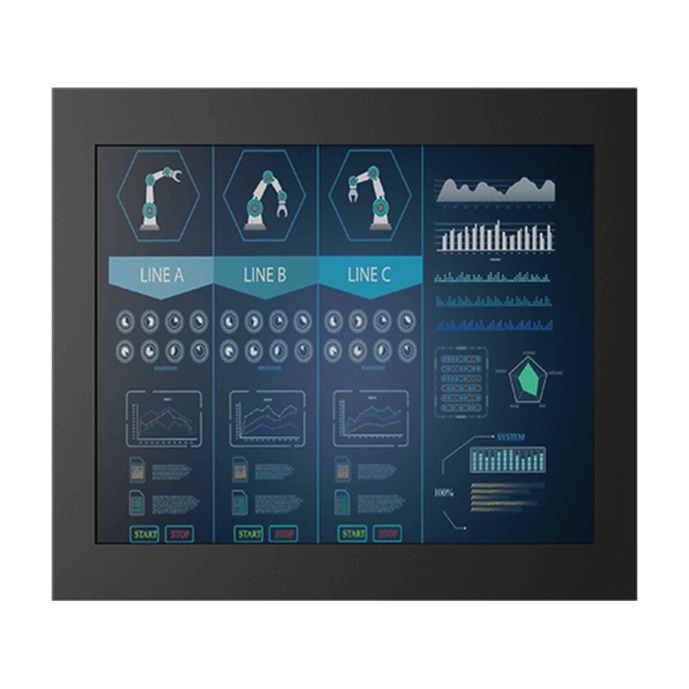 Winmate R17L100-CHA1OD 17" Resistive Touch Chassis Display