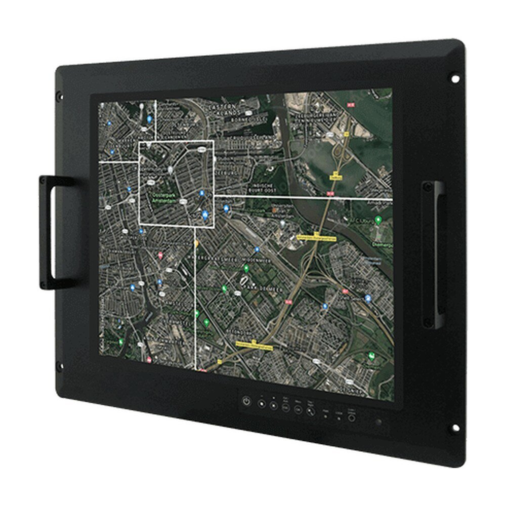 Winmate R17L100-MLA1FP 17" PCAP Rack Mount Defence Display