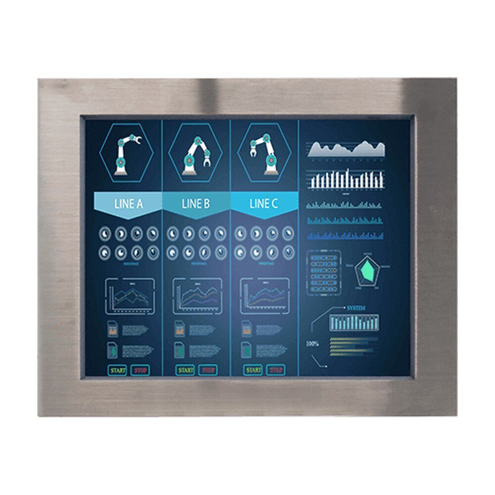 Winmate S17L500-STM1 17" Stainless Panel Mount Display