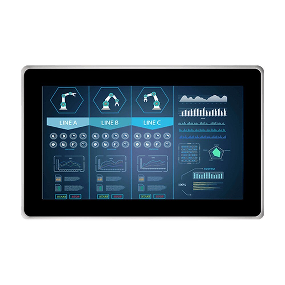 Winmate W10L100-GCH2 10.1" G-WIN GC Series Front IP65 PCAP Display
