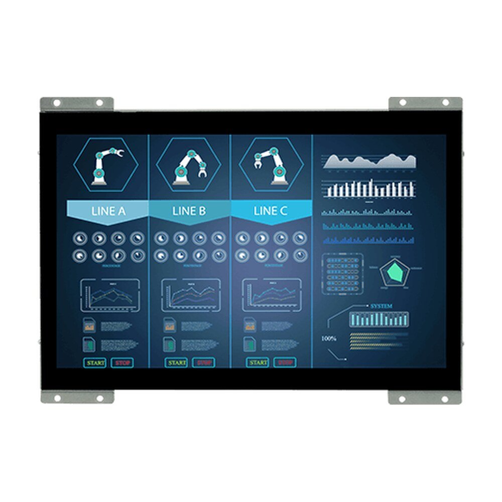 Winmate W10L100-POH2-C 10.1" USB Type-C Open Frame Display
