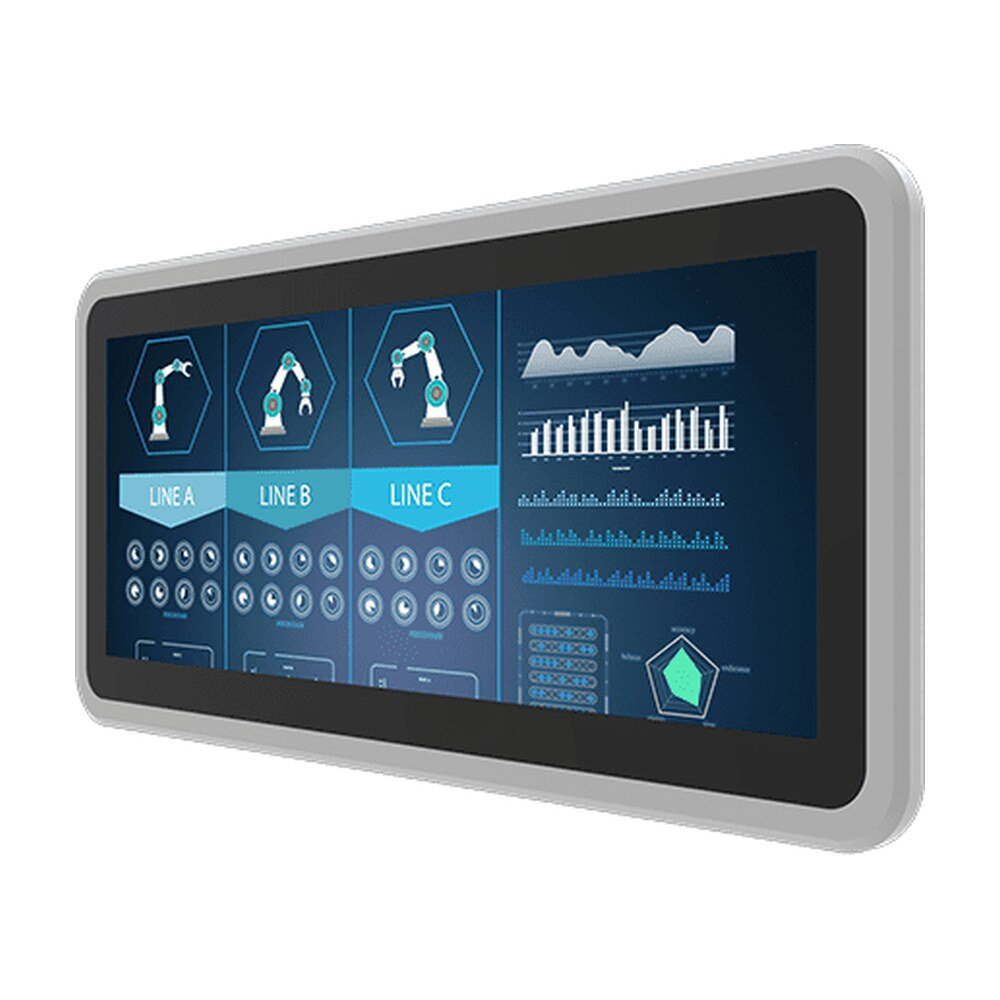 Winmate W12L100-PPB1 12.3" Multi-Touch Panel Mount Display