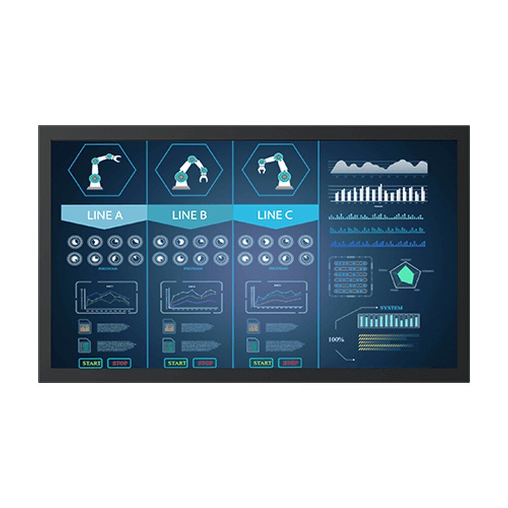 Winmate W22L100-CHB1OD 21.5" Resistive Touch Chassis Display