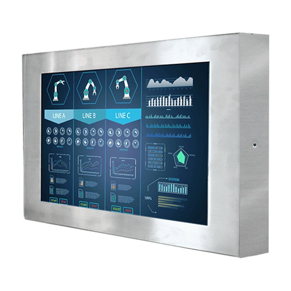 Winmate W24L100-65A2 24" IP65 Stainless Resistive Chassis Display