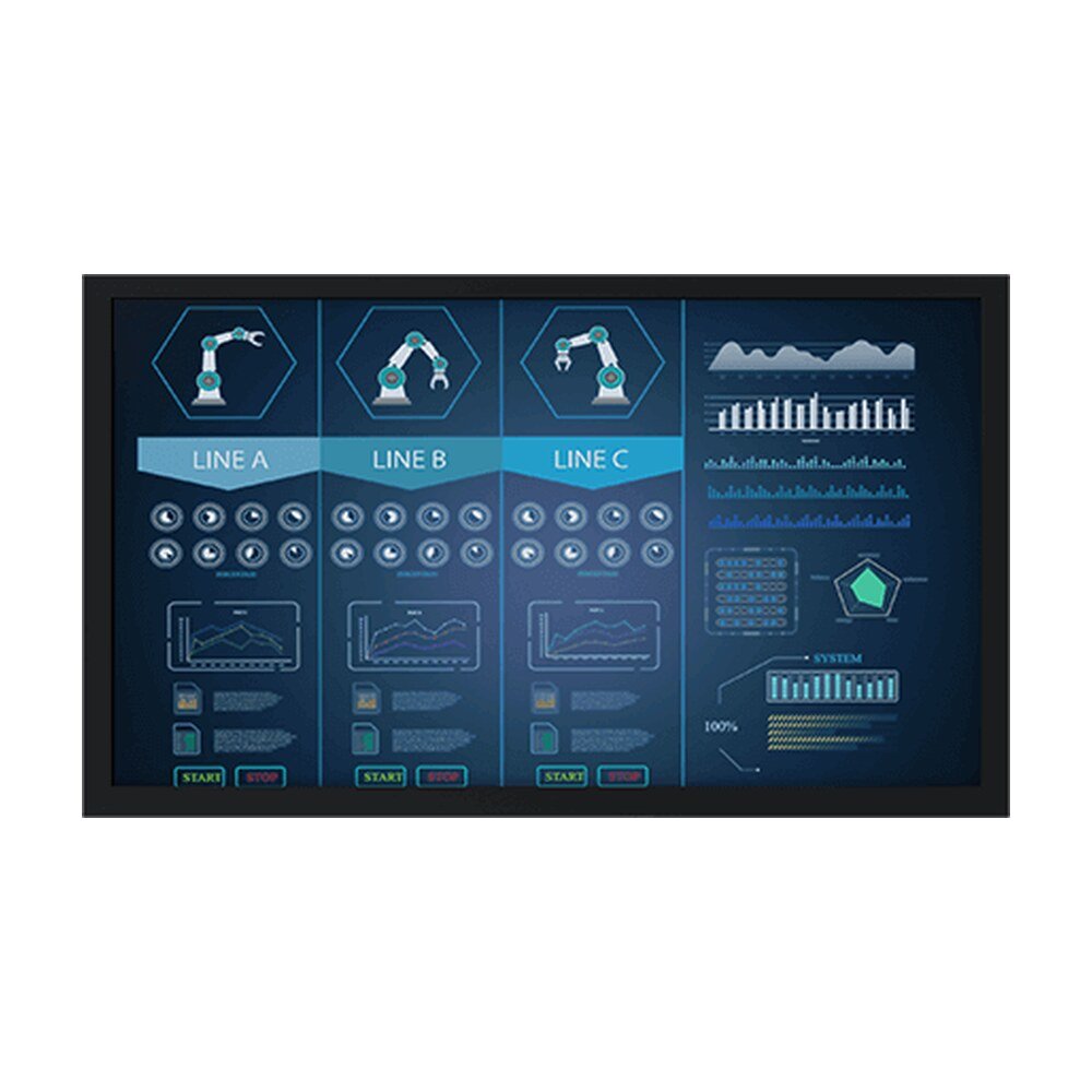 Winmate W24L100-CHC1OD 24" Resistive Touch Chassis Display