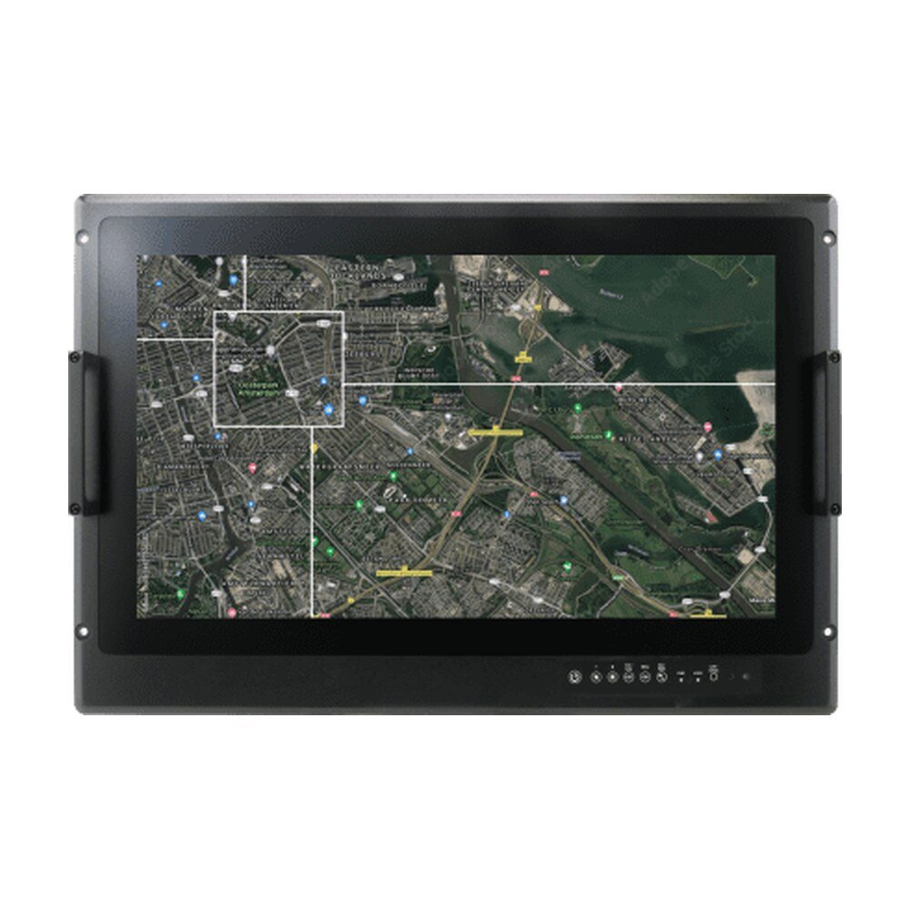 Winmate W24L100-MLA2FP 24" PCAP Rack Mount Defence Display
