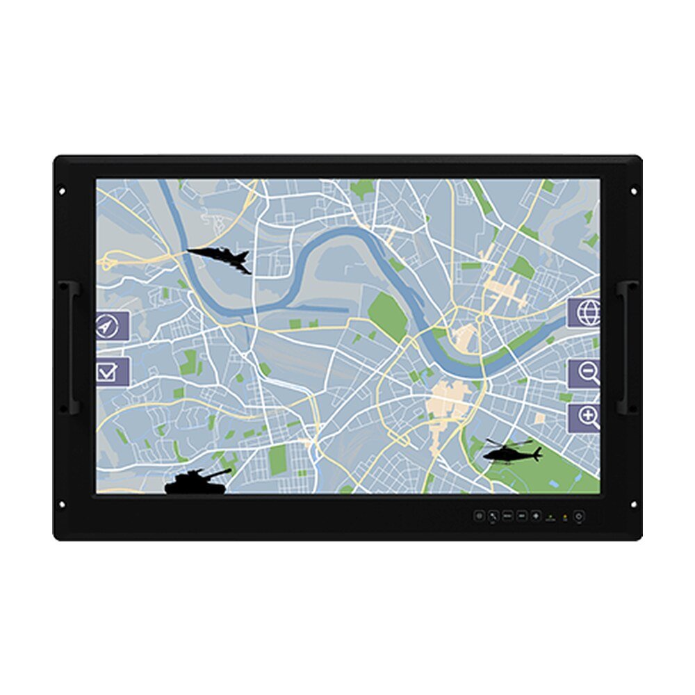 Winmate W24L100-RKS1ML 24" Rack Mount Protective Glass Defence Display
