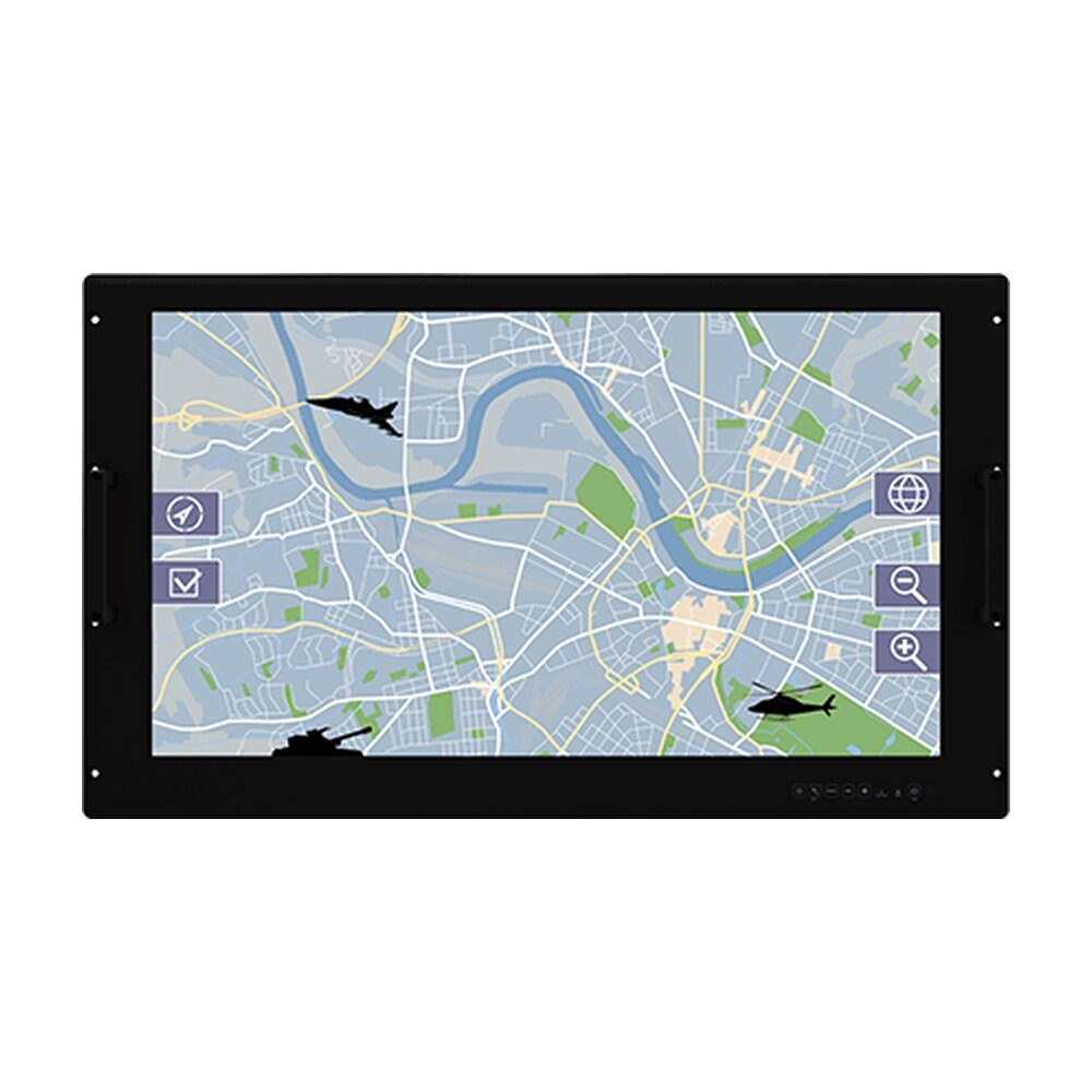Winmate W32L100-RKA3ML 32" Rack Mount Protective Glass Defense Display