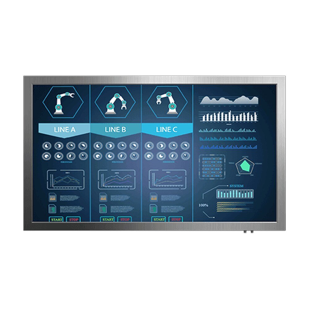 Winmate W55L100-65T1 55" IP65 Stainless Chassis Display