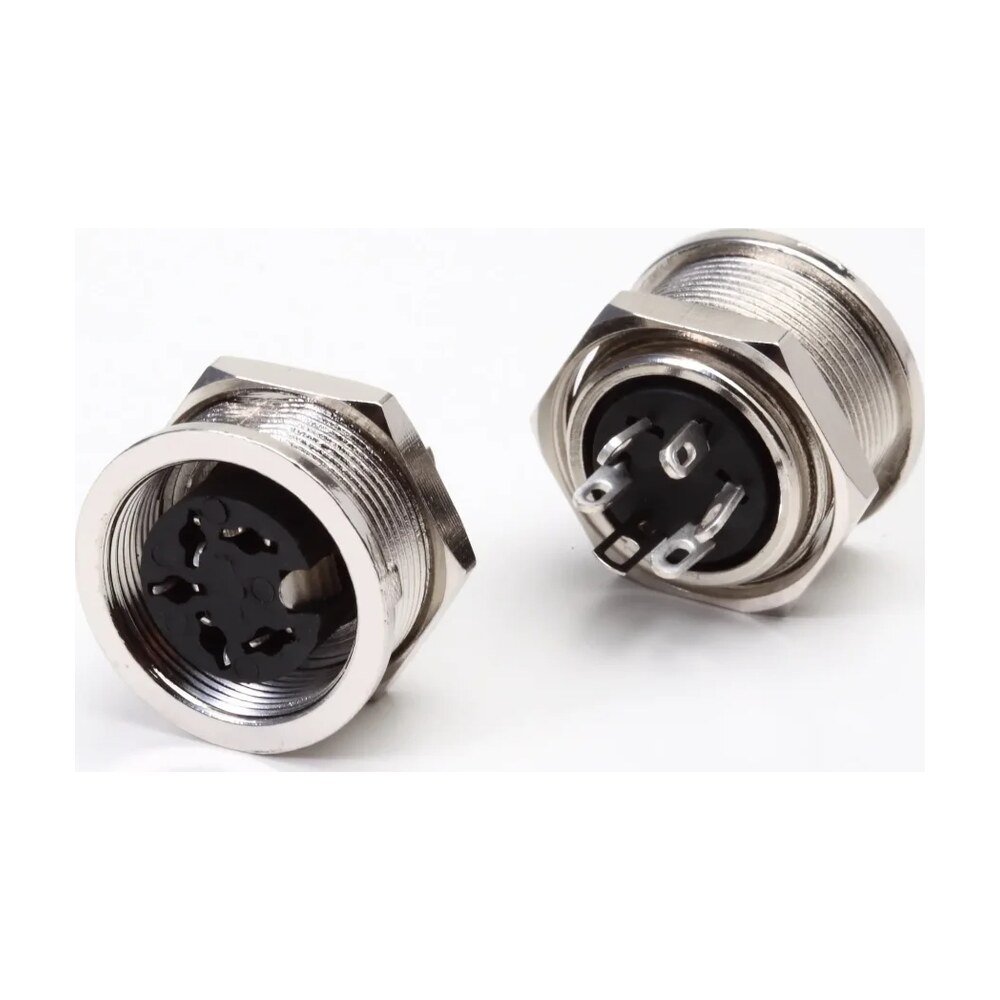 MR-C8021 Series - Din Socket Panel Mount Screw Locking Type