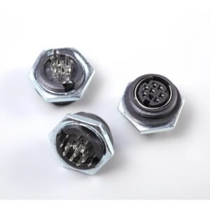 MR-C8096 Series - Mini Din Jack Screw Type(Square Hole)