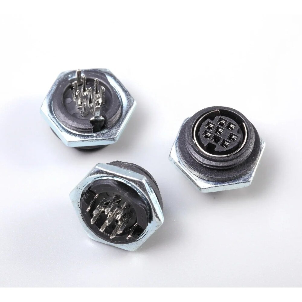 MR-C8096 Series - Mini Din Jack Screw Type(Square Hole)