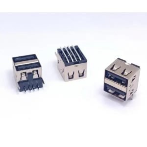 MR-C8648 Series - USB Connector Short Body Dual Port No flange